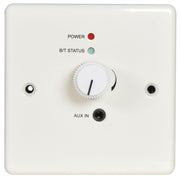 AV Link Bluetooth Receiver Wallplate and Backbox | 122.383UK Wallplate AV Link