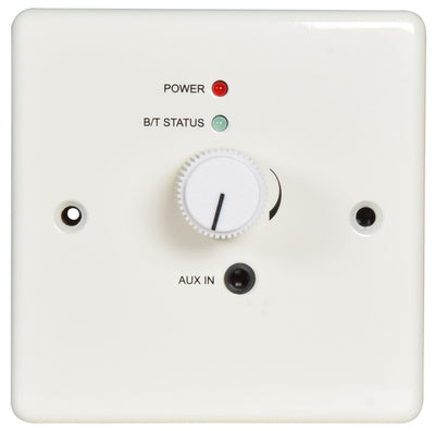 AV Link Bluetooth Receiver Wallplate and Backbox | 122.383UK Wallplate AV Link