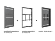 Multibrackets M Pro Series Enclosure 65" Wall Medium Black Signage Display Enclosures Multibrackets