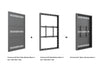 Multibrackets M Pro Series Enclosure 65" Wall Medium Black Signage Display Enclosures Multibrackets