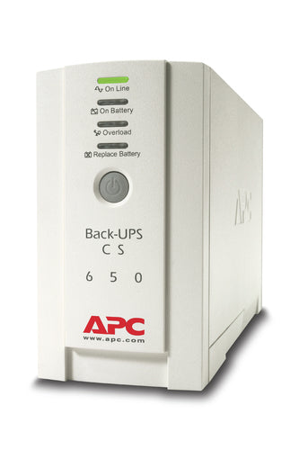 APC BK650EI Back-UPS, 650VA, Tower, 230V, 4 IEC C13 Outlets , User Replaceable Battery Uninterruptible Power Supply APC