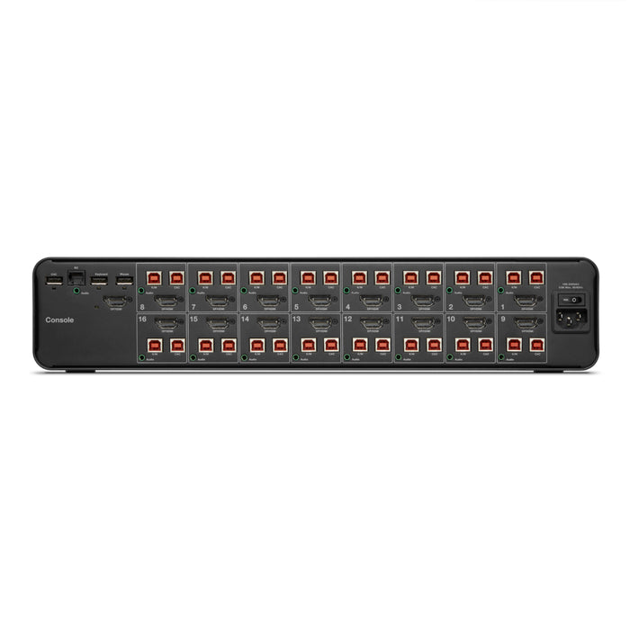 Belkin Universal 2nd Gen Secure KVM Switch, 16-Port Single Head w/ CAC | F1DN116KVM-UN-4