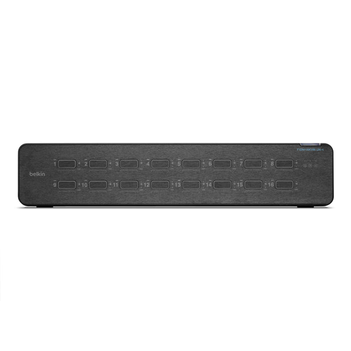 Belkin Universal 2nd Gen Secure KVM Switch, 16-Port Single Head w/ CAC | F1DN116KVM-UN-4