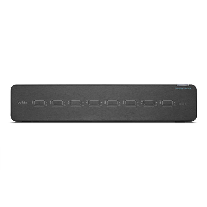 Belkin Universal 2nd Gen Secure KVM Switch, 8-Port Dual Head w/ CAC | F1DN208KVM-UN-4