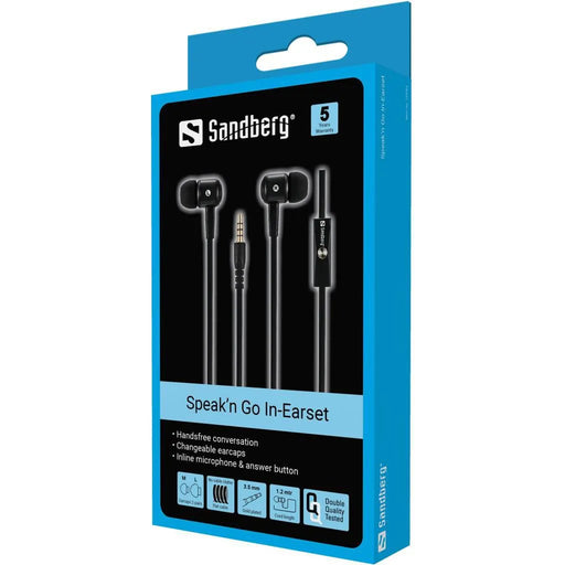 Sandberg Speak’n Go In-Earset Black | 125-62