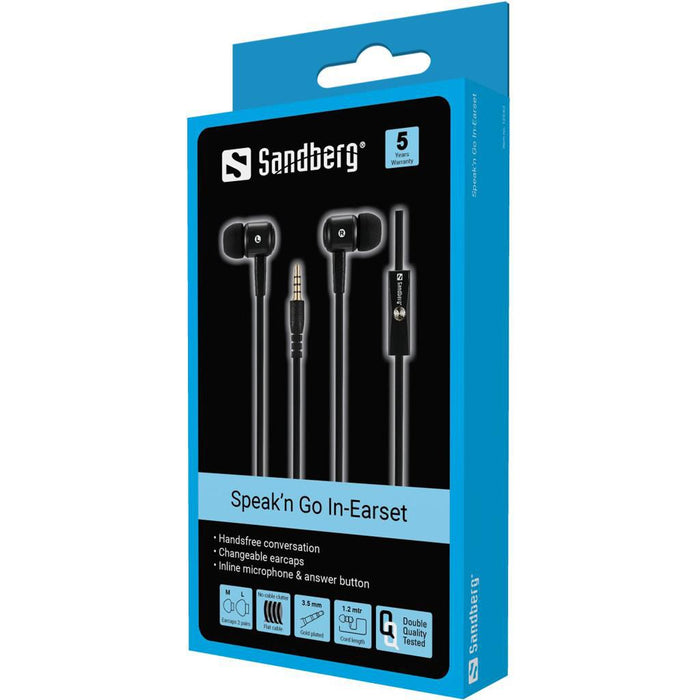 Sandberg Speak’n Go In-Earset Black | 125-62 Headset Sandberg