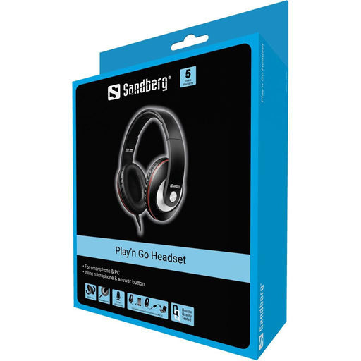 Sandberg Play'n Go Headset Black | 125-86