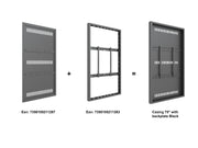 Multibrackets M Pro Series Enclosure 75" Wall Large Black Signage Display Enclosures Multibrackets