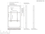 Multibrackets M Pro Series Enclosure 75" Wall Large White Signage Display Enclosures Multibrackets