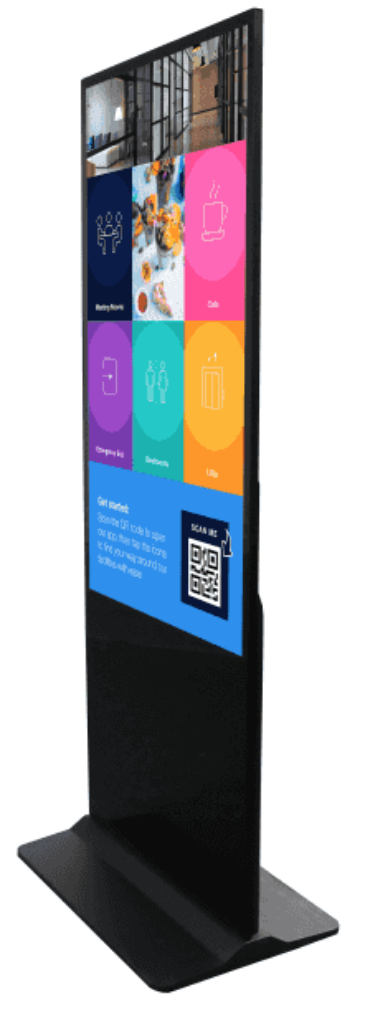 CleverTouch CM Totem CTL-55T112KEK1 55” Freestanding Display Freestanding Digital Signage Display CleverTouch