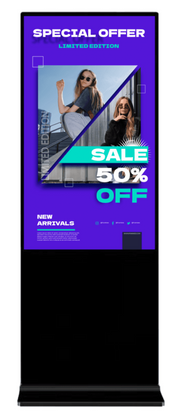 Clevertouch CL Totem Display 49” (12949CMTOTEM) Freestanding Poster Freestanding Digital Signage Display CleverTouch