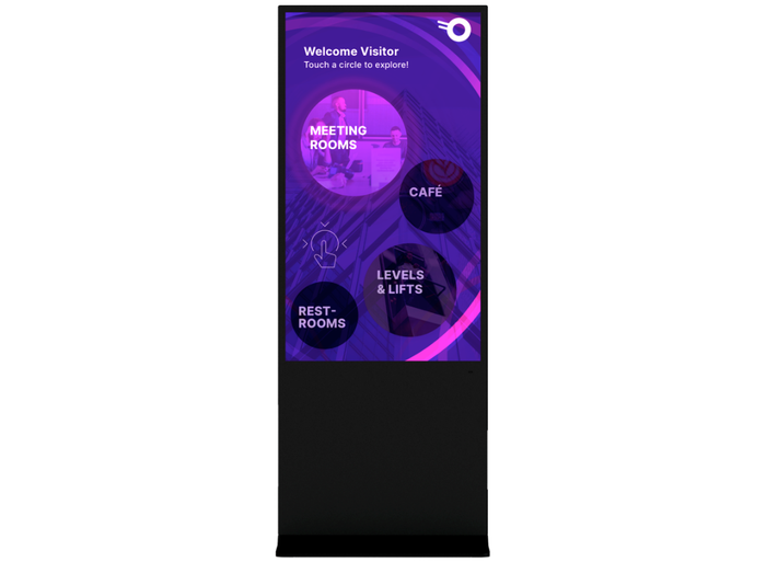 Clevertouch 55" CL Touch Totem Full HD Ultra-Slim Freestanding Interactive Display | 12955CLTOUCH Freestanding Digital Signage Display CleverTouch