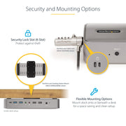 StarTech Dual-Laptop USB-C KVM Docking Station, Dual Monitor 4K 60Hz DisplayPort Dock | 129UE-USBC-KVM-DOCK Switches Startech