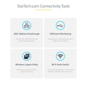 StarTech Dual-Laptop USB-C KVM Docking Station, Dual Monitor 4K 60Hz DisplayPort Dock | 129UE-USBC-KVM-DOCK Switches Startech