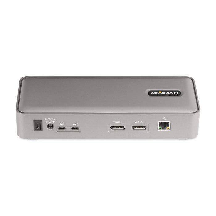 StarTech Dual-Laptop USB-C KVM Docking Station, Dual Monitor 4K 60Hz DisplayPort Dock | 129UE-USBC-KVM-DOCK Switches Startech