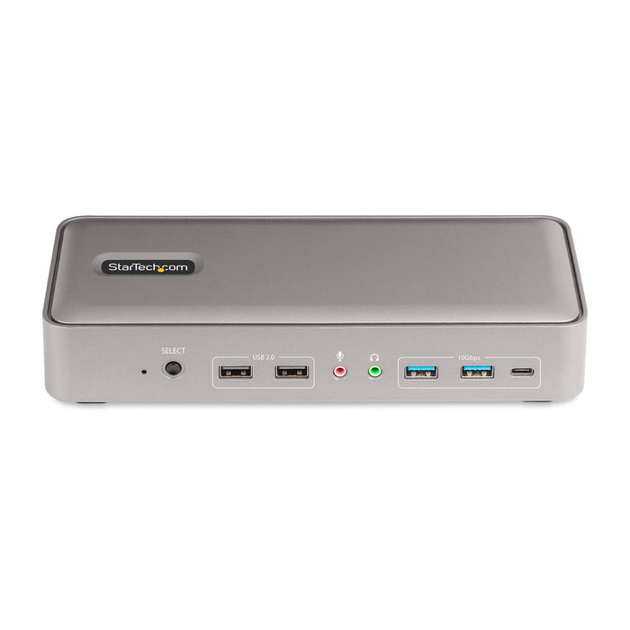 StarTech Dual-Laptop USB-C KVM Docking Station, Dual Monitor 4K 60Hz DisplayPort Dock | 129UE-USBC-KVM-DOCK Switches Startech