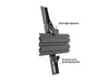 Multibrackets 0.8m Fixed 40"-65" Pro Series Menu Board Ceiling Mount For 3 Screens Menu Board Mounting Systems Multibrackets
