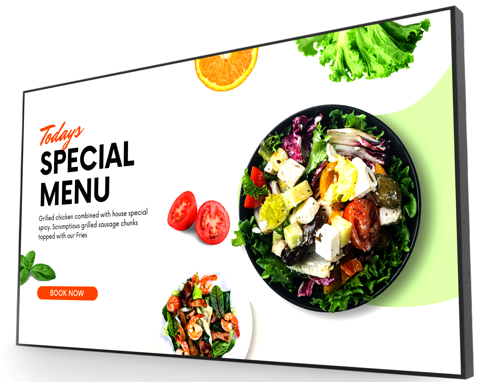 Ultra High Brightness Window Display - 3500cd/m2 Candela High Brightness Digital Signage ScreenMoove 75 inch (168x96cm) Landscape USB Plug and Play