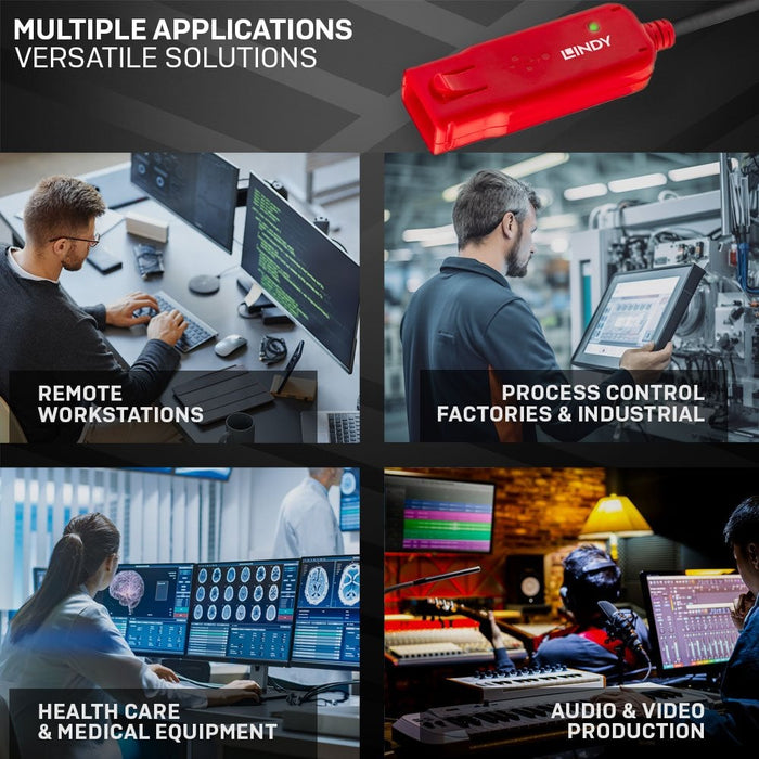 Lindy 12m USB 2.0 Active Extension Pro | 42782 USB Cable Lindy