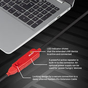 Lindy 12m USB 2.0 Active Extension Pro | 42782 USB Cable Lindy
