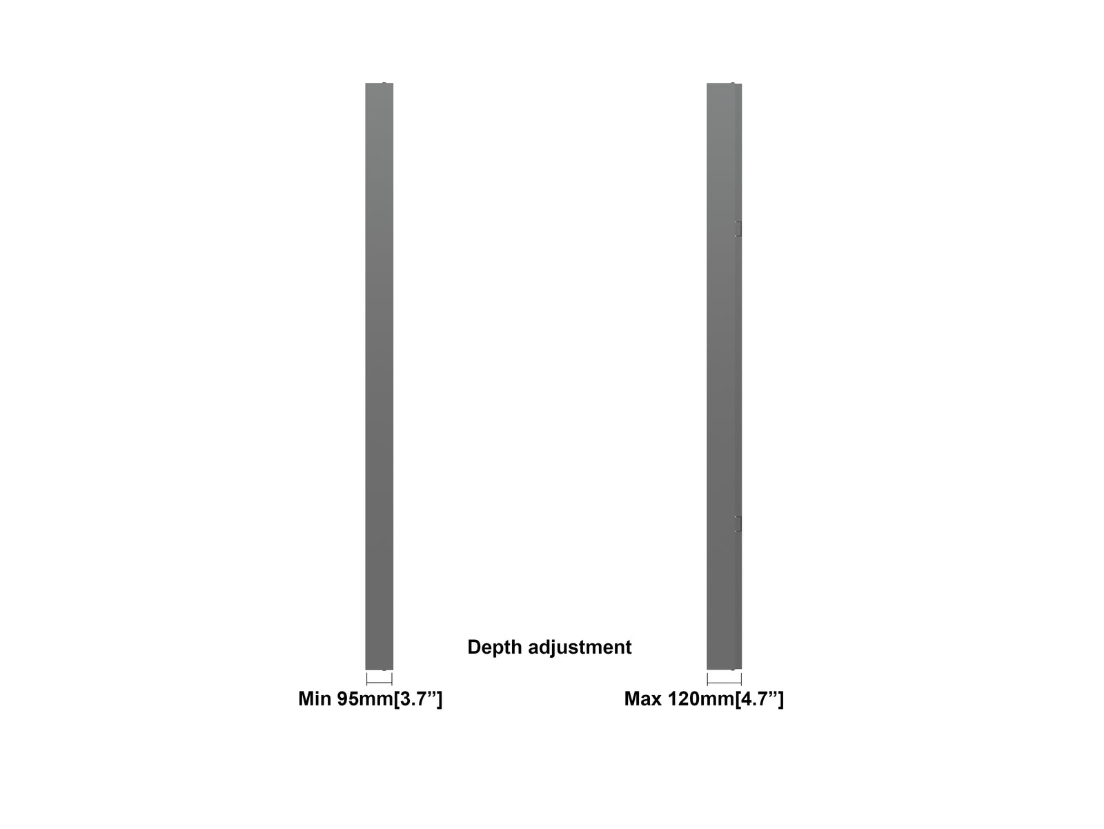 Multibrackets M Pro Series Enclosure 86" Wall Large Black Signage Display Enclosures Multibrackets