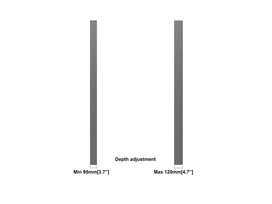 Multibrackets M Pro Series Enclosure 86" Wall Large Black Signage Display Enclosures Multibrackets