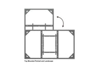 Multibrackets M Pro Series Enclosure 86" Wall Large Black Signage Display Enclosures Multibrackets