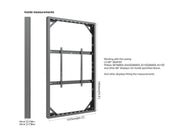 Multibrackets M Pro Series Enclosure 86" Wall Large Black Signage Display Enclosures Multibrackets