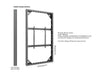 Multibrackets M Pro Series Enclosure 86" Wall Large Black Signage Display Enclosures Multibrackets