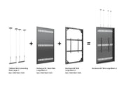Multibrackets M Pro Series Enclosure 86" Wall Large Black Signage Display Enclosures Multibrackets