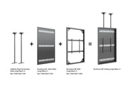 Multibrackets M Pro Series Enclosure 86" Wall Large Black Signage Display Enclosures Multibrackets