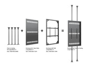 Multibrackets M Pro Series Enclosure 86" Wall Large Black Signage Display Enclosures Multibrackets