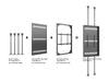 Multibrackets M Pro Series Enclosure 86" Wall Large Black Signage Display Enclosures Multibrackets