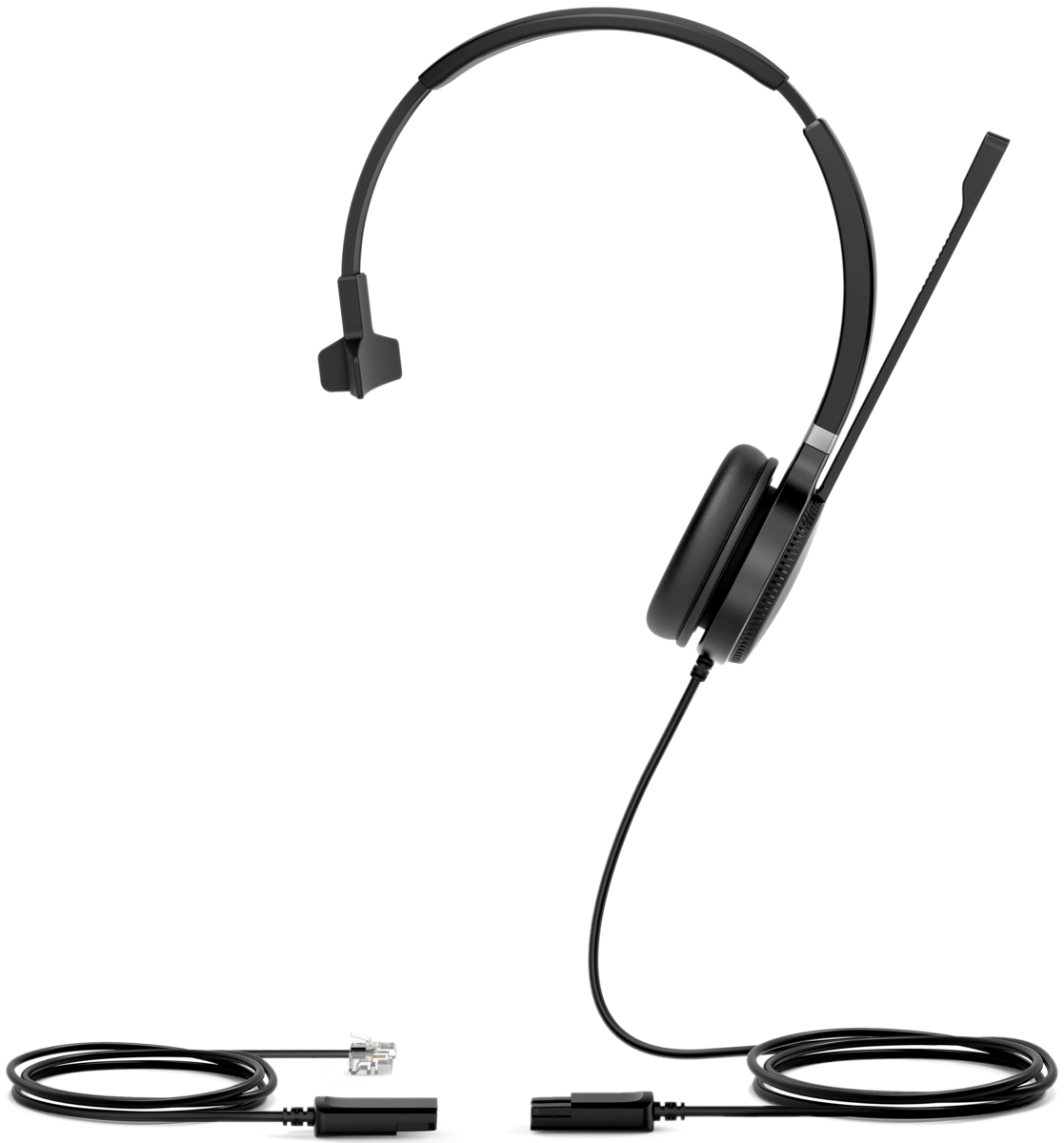 Yealink YHS36 Wired Head-band Office/Call Center Black & Silver Headset Headset Yealink