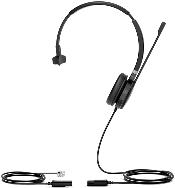 Yealink YHS36 Wired Head-band Office/Call Center Black & Silver Headset Headset Yealink