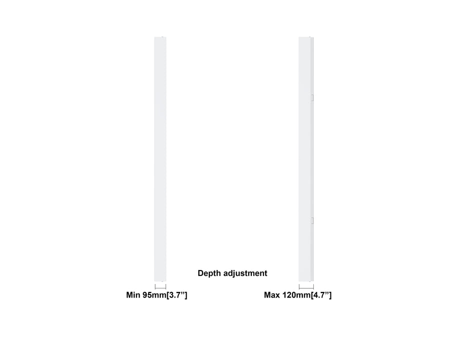 Multibrackets M Pro Series Enclosure 86" Wall Large White Signage Display Enclosures Multibrackets