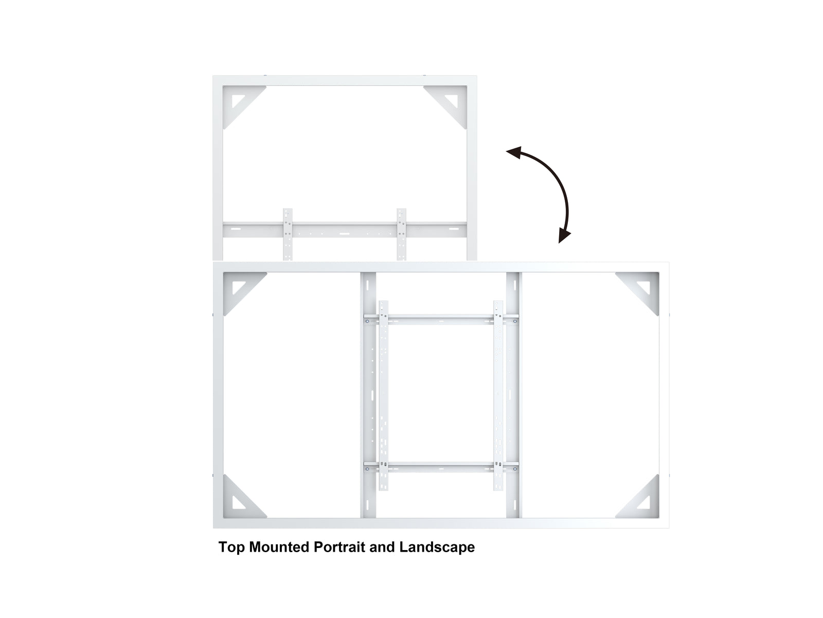 Multibrackets M Pro Series Enclosure 86" Wall Large White Signage Display Enclosures Multibrackets