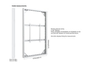 Multibrackets M Pro Series Enclosure 86" Wall Large White Signage Display Enclosures Multibrackets