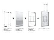 Multibrackets M Pro Series Enclosure 86" Wall Large White Signage Display Enclosures Multibrackets