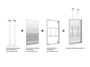 Multibrackets M Pro Series Enclosure 86" Wall Large White Signage Display Enclosures Multibrackets