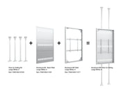 Multibrackets M Pro Series Enclosure 86" Wall Large White Signage Display Enclosures Multibrackets