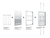 Multibrackets M Pro Series Enclosure 86" Wall Large White Signage Display Enclosures Multibrackets