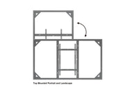 Multibrackets M Pro Series Enclosure 98" Wall Large Black Signage Display Enclosures Multibrackets