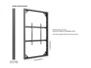 Multibrackets M Pro Series Enclosure 98" Wall Large Black Signage Display Enclosures Multibrackets