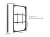 Multibrackets M Pro Series Enclosure 98" Wall Large Black Signage Display Enclosures Multibrackets