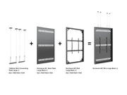 Multibrackets M Pro Series Enclosure 98" Wall Large Black Signage Display Enclosures Multibrackets