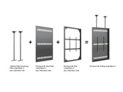 Multibrackets M Pro Series Enclosure 98" Wall Large Black Signage Display Enclosures Multibrackets