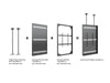 Multibrackets M Pro Series Enclosure 98" Wall Large Black Signage Display Enclosures Multibrackets