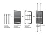 Multibrackets M Pro Series Enclosure 98" Wall Large Black Signage Display Enclosures Multibrackets