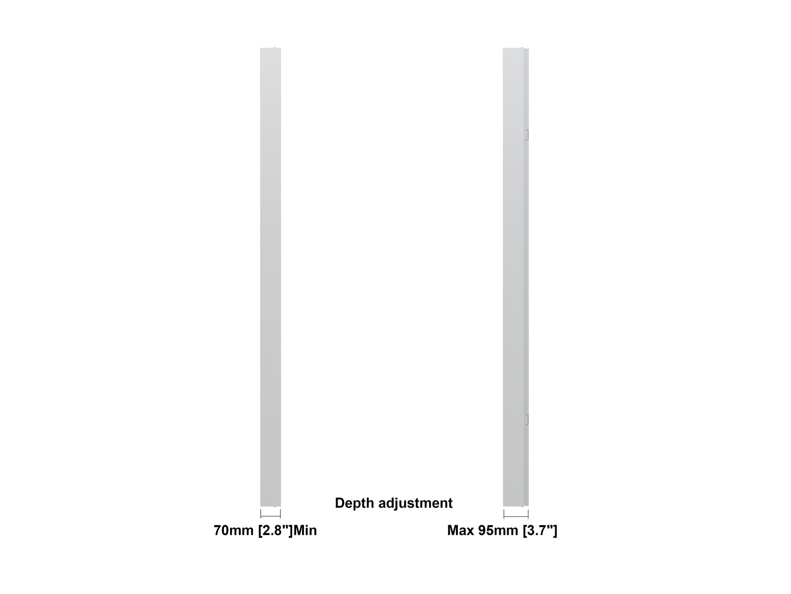 Multibrackets M Pro Series Enclosure 98" Wall Large White Signage Display Enclosures Multibrackets